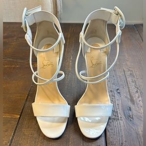 Christian Louboutin Choca 120 white size 38